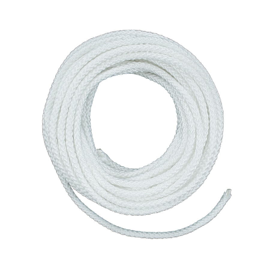 Lehigh 3/16-in x 50-ft White Braided Nylon Rope at
