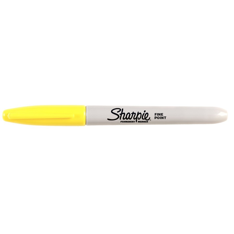 SSharpie  Fine Point Permanent Marker, Yellow