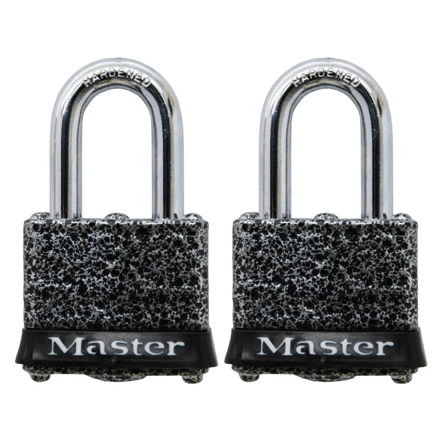 Master LockÂ® 380TCCSEN 1-1/2" Rust-Oleum Protected Laminated Steel Padlocks (2-Pack)