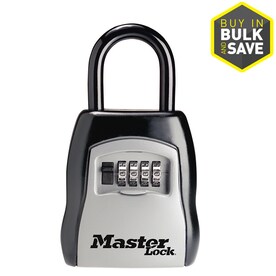 Emergency Padlocks: Master Lock Combination Locks Portable Set-Your-Own Combination Lock Box Grey 5400DHC