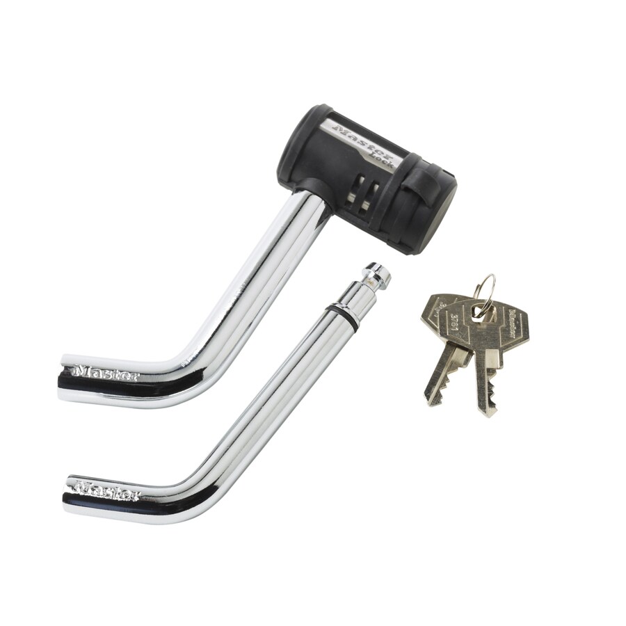 Master Lock 2866DATMRW 5/8-in Hitch Safe and Chrome Receiver Lock