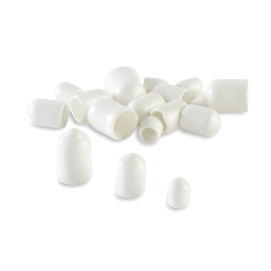 Rubbermaid RBMD 100CT 3SIZE WHITE END CAPS at