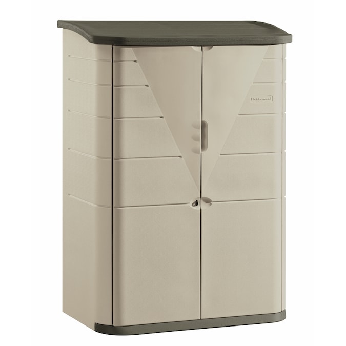 Rubbermaid Sandstone Resin Outdoor Storage Shed (Common 
