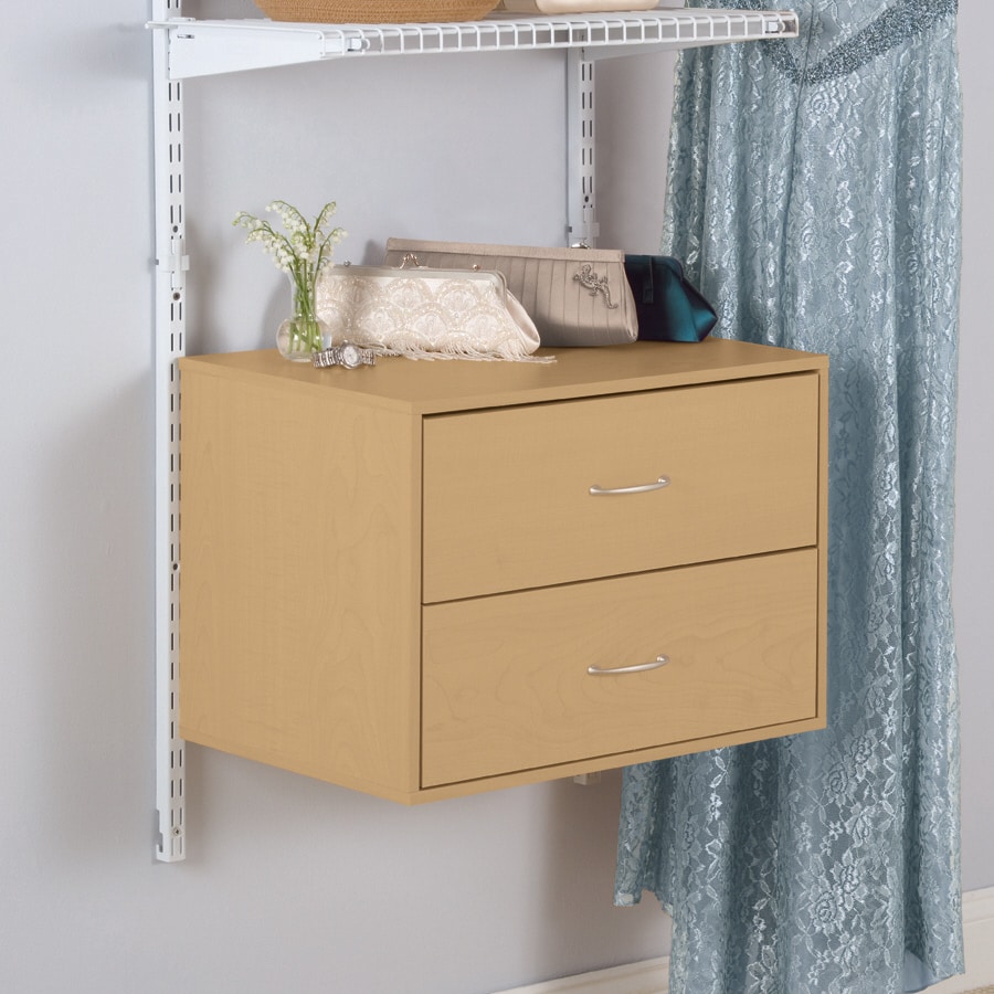 Rubbermaid HomeFree Series Maple Wood 2-Drawer Unit at