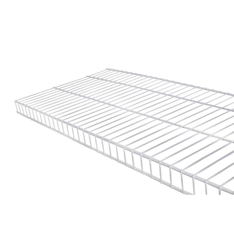 Shop Rubbermaid Linen 6-ft L x 16-in D White Wire Shelf at Lowes.com