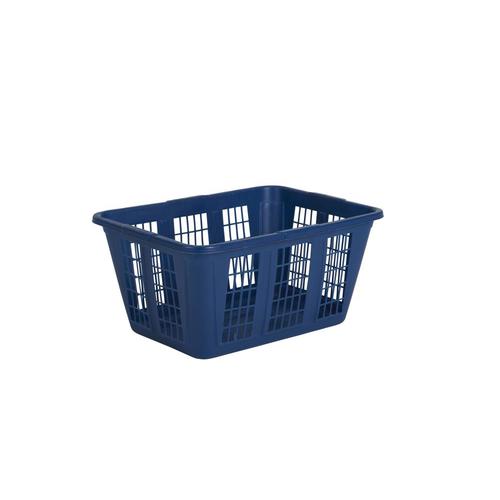 blue laundry basket