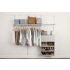 Rubbermaid FastTrack White Shelving Rail (Common: 40-in x 1.7-in x 0.5 ...