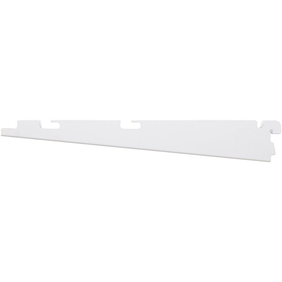 Rubbermaid FastTrack White Shelving Bracket (Common: 0.7-in x 2-in x 12-in;  Actual: 0.7-in x 2-in x 12.9-in) in the Wire Closet Hardware department at