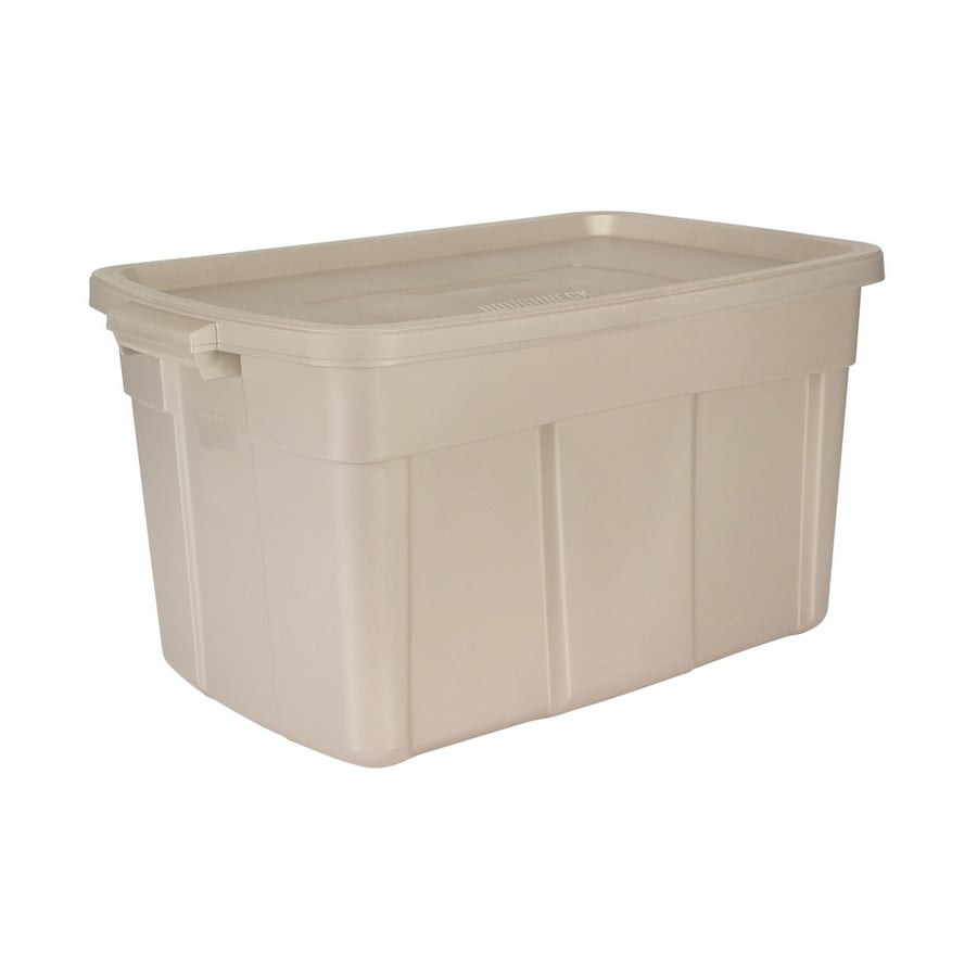 Rubbermaid Roughneck 31 Qt/ 7.75 Gal Clear Stackable Storage Containers  w/Grey Lids, 6-Pack RMRC031003 - The Home Depot
