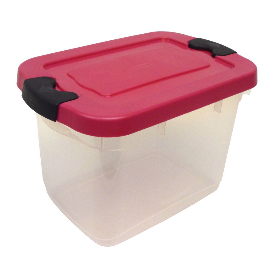 Rubbermaid 19 Quart Very Berry Tote At Com