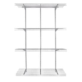 Rubbermaid Fasttrack Pantry 4 Ft To 4 Ft Satin Nickel Adjustable