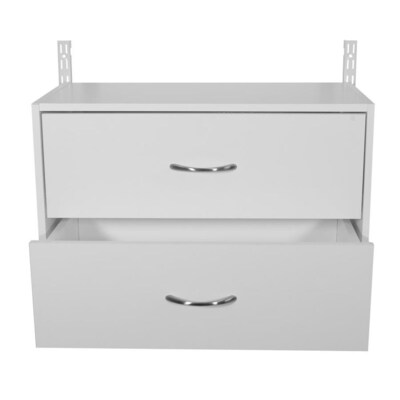 Rubbermaid Homefree Series White Wood 2 Drawer Unit At Lowes Com