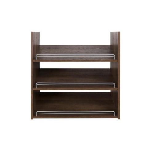 Rubbermaid FastTrack 22.9in x 23.6in x 13.6in Espresso Wood Shoe