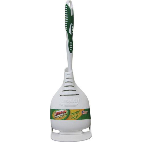 Libman Poly Fiber Toilet Brush with Brush Holder in the Toilet Brushes
