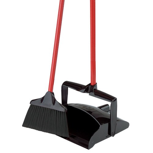 Libman 10in Poly Fiber Upright Broom With Dustpan in the Brooms