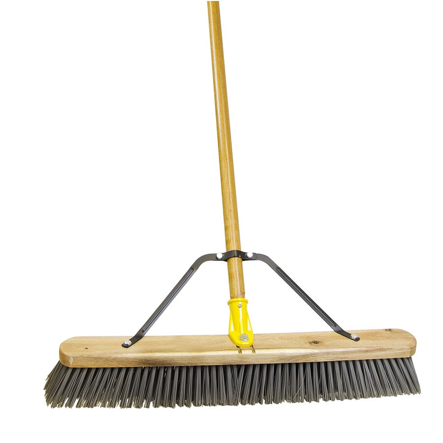 Quickie BULLDOZER Poly Fiber Stiff Push Broom in the Brooms department