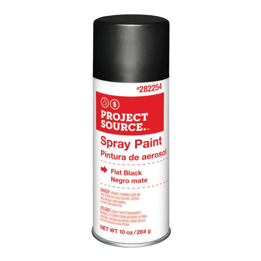 Shop Valspar General Purpose Flat Black Spray Paint (Actual Net