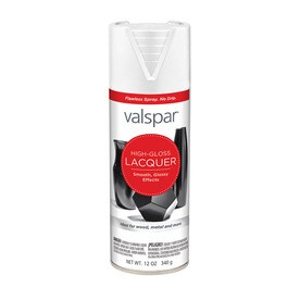 Valspar White Fade Resistant Lacquer Spray Paint (Actual Net Contents: 12-oz)