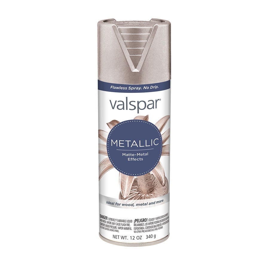 Valspar Matte Brushed Nickel Metallic Spray Paint (Actual Net Contents