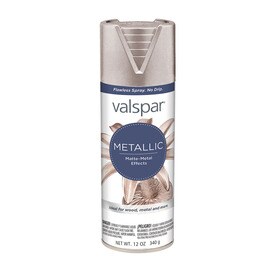 Valspar Brushed Nickel Metallic Fade Resistant Enamel Spray Paint (Actual Net Contents: 12-oz)