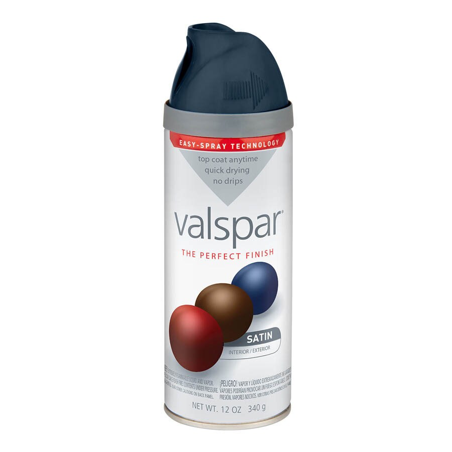 Valspar Satin Indigo Streamer Spray Paint And Primer In One