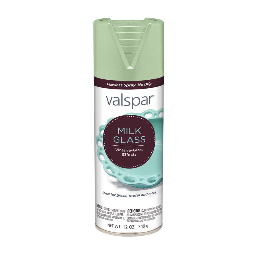 Valspar 6Pack Flat Jade Milk Glass Spray Paint WT. 12oz) in the