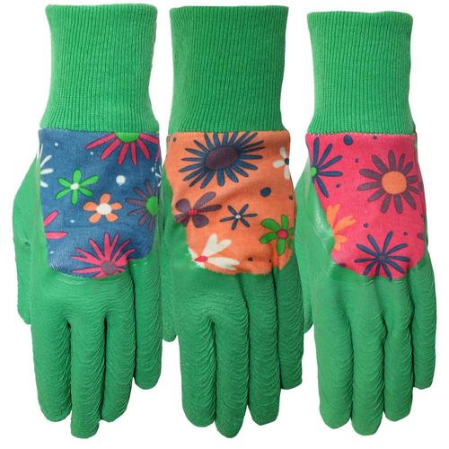 Style Selections Womens Medium Blue Cotton Garden Gloves in the Garden Gloves department at