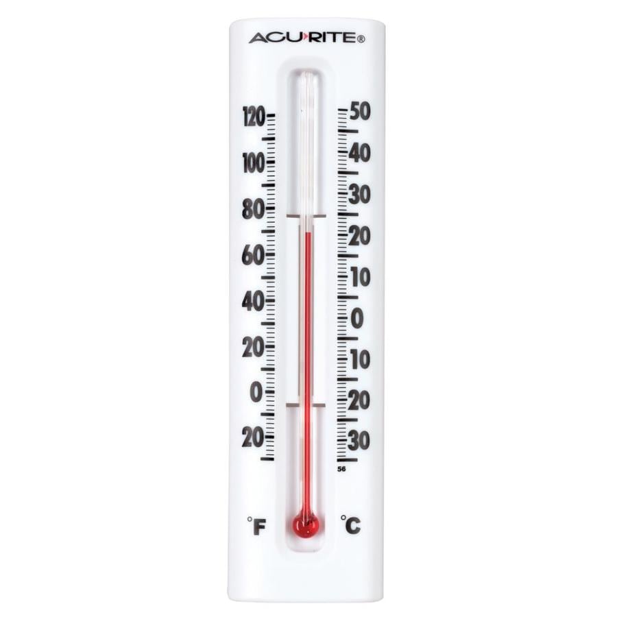 einde Lagere school Groenland AcuRite Analog Outdoor White Thermometer at Lowes.com