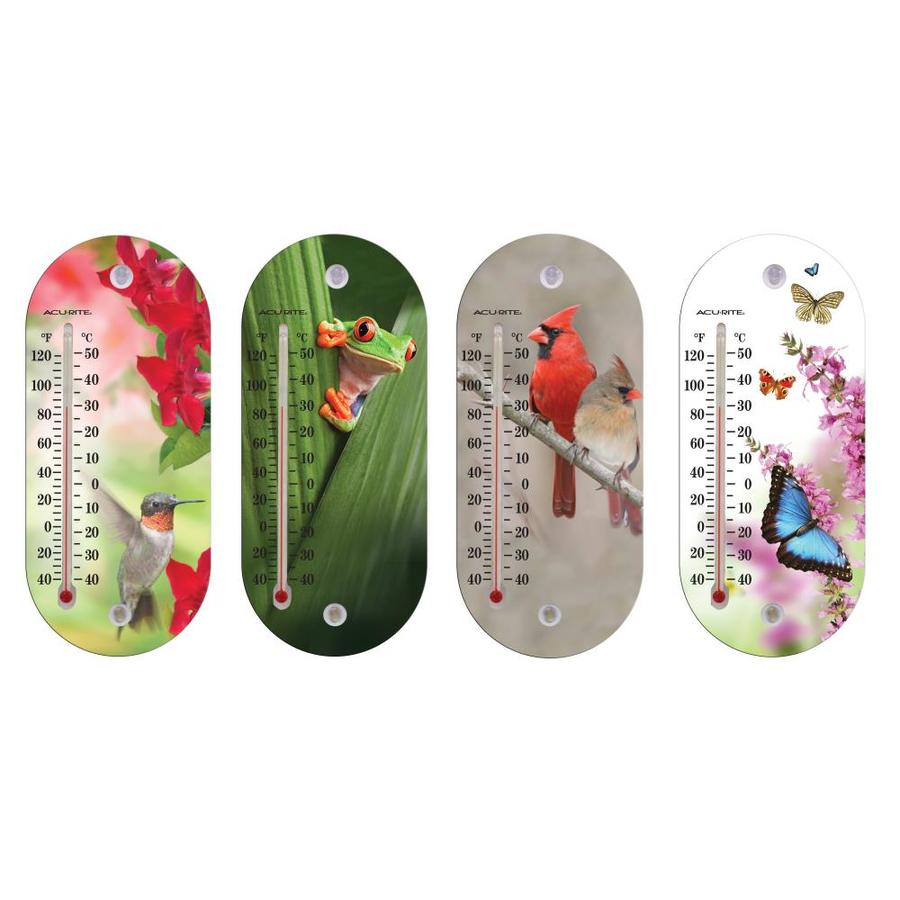 AcuRite Analog Outdoor White Thermometer at