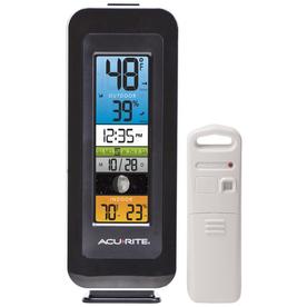 AcuRite Digital Wireless Indoor/Outdoor Black Thermometer