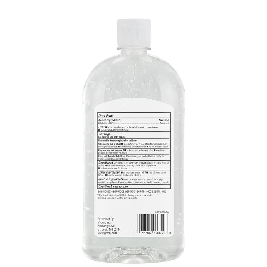 Germ-X 32-oz Fragrance-Free Hand Sanitizer Bottle Gel in the Hand ...