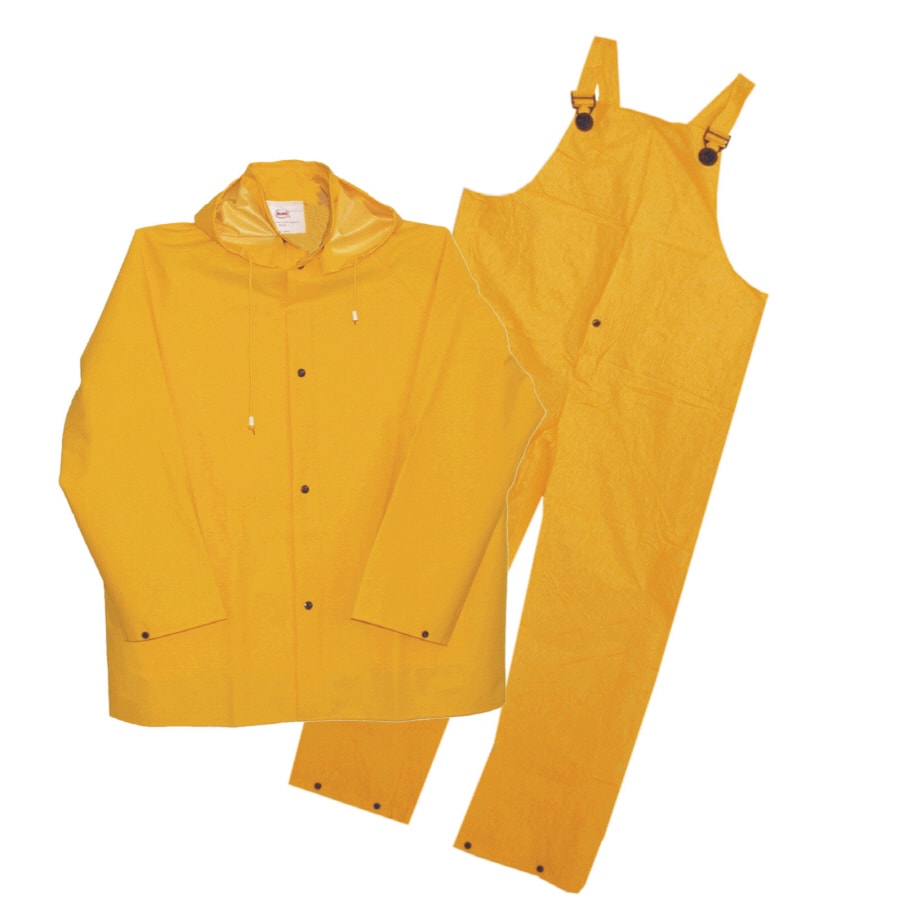 Boss Large Yellow Plastic 3-Piece PVC Rain Suit at Lowes.com