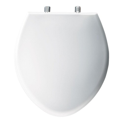 Church White Plastic Elongated Toilet Seat in the Toilet Seats