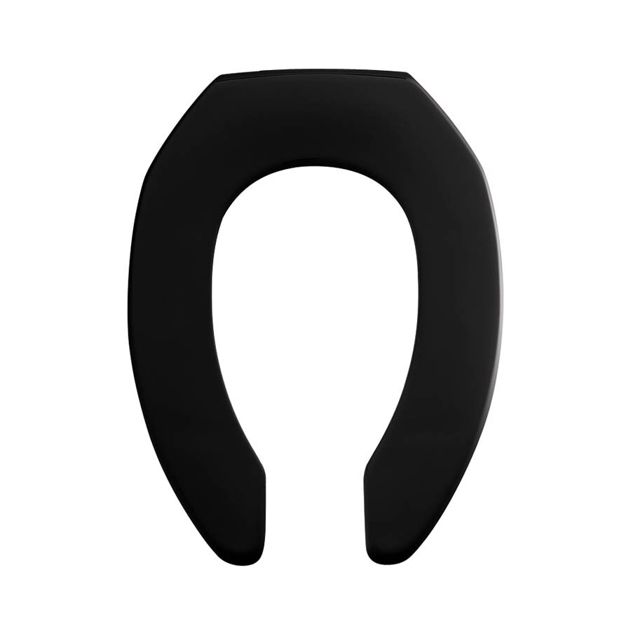 Bemis Just Lift Black Plastic Elongated Toilet Seat in the Toilet Seats ...