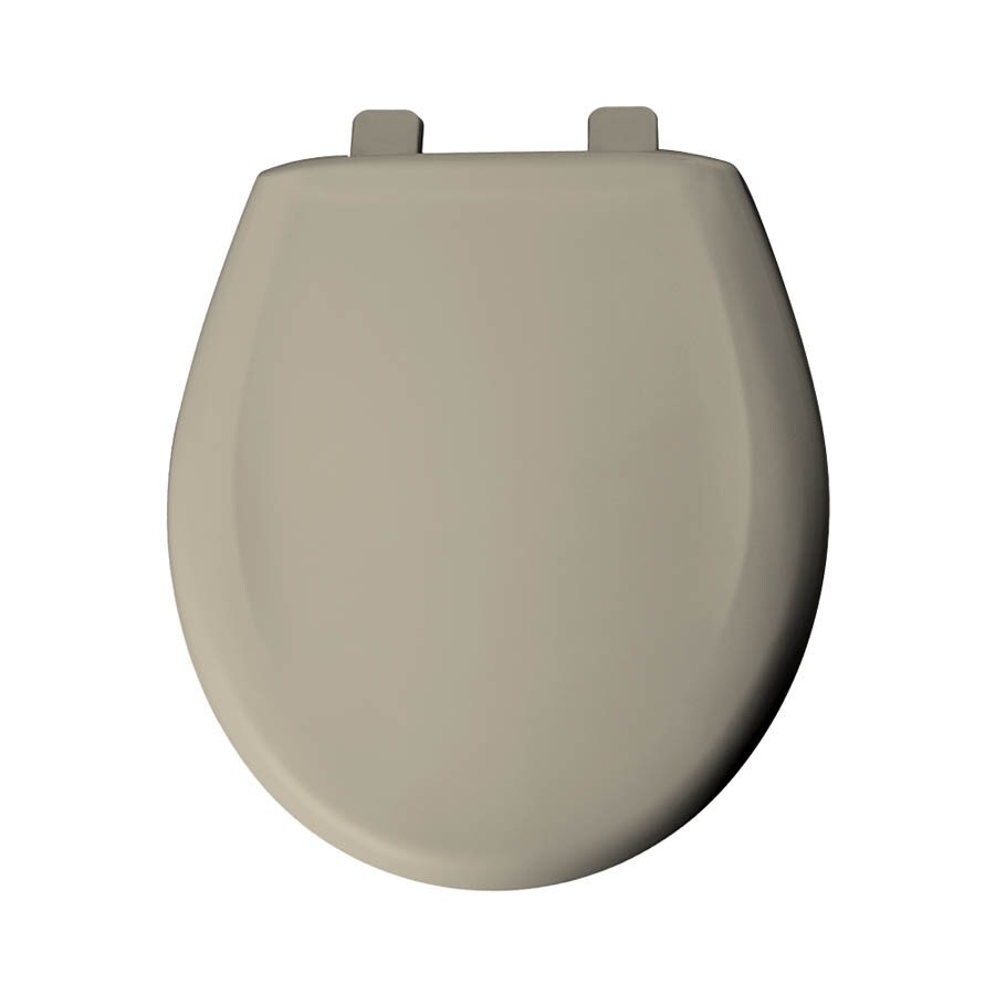 Shop Bemis Bone Plastic Round Toilet Seat at Lowes.com