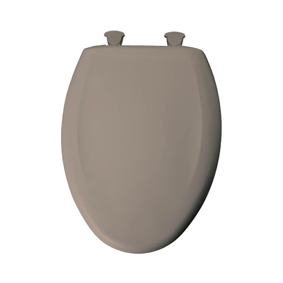 Church Fawn Beige Plastic Elongated Slow Close Toilet Seat at Lowes.com