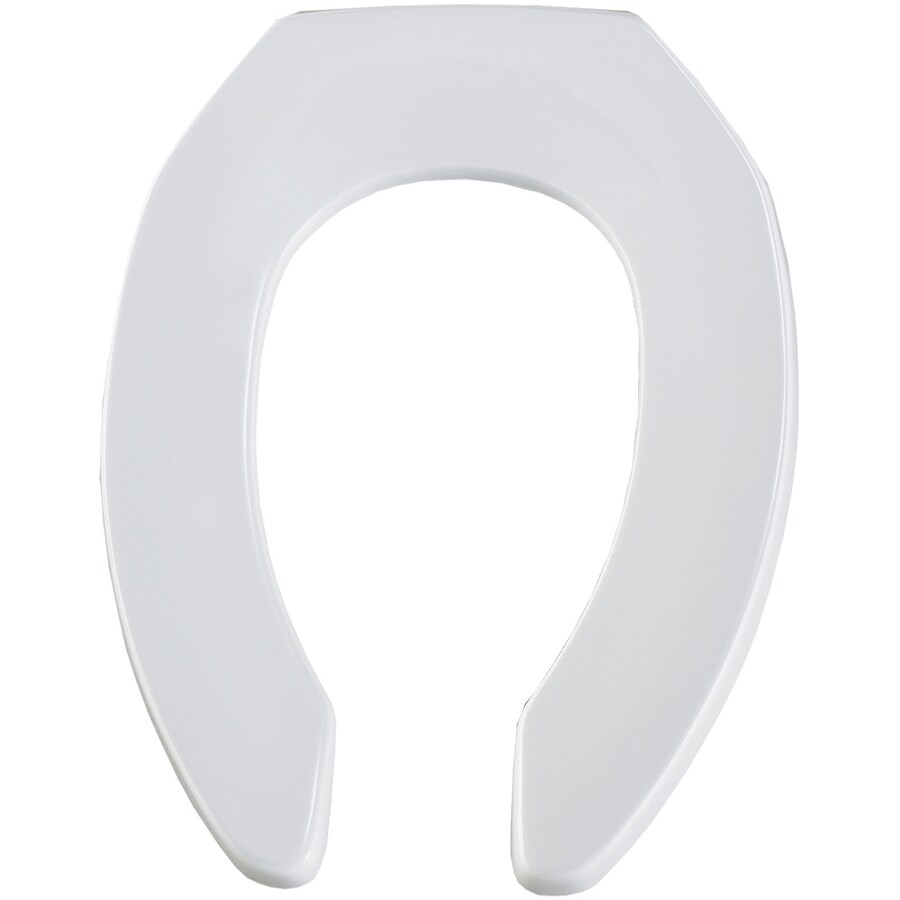 Mansfield White Elongated Toilet Seat in the Toilet Seats department at