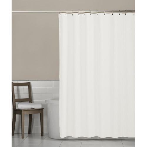 Polyester Solid/white/embossed Solid Shower liner at