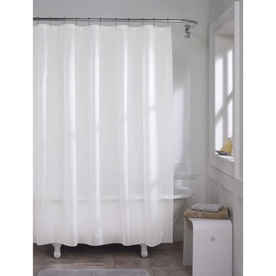 Vinyl Solid/white Solid Shower liner in the Shower Curtains & Liners ...