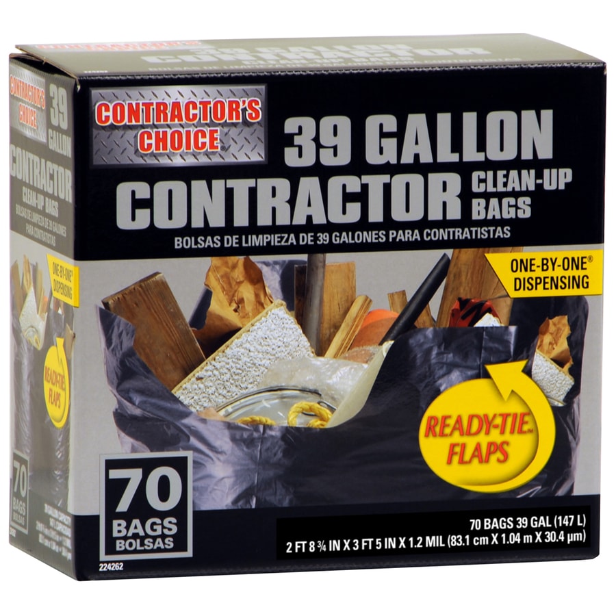 Contractor S Choice 70 Count 39 Gallon Outdoor Trash Bags At Contractor S Choice 70 Count 39 Gallon Outdoor Trash Bags