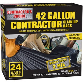 Contractor's Choice 24-Count 42-Gallon Outdoor Trash Bags
