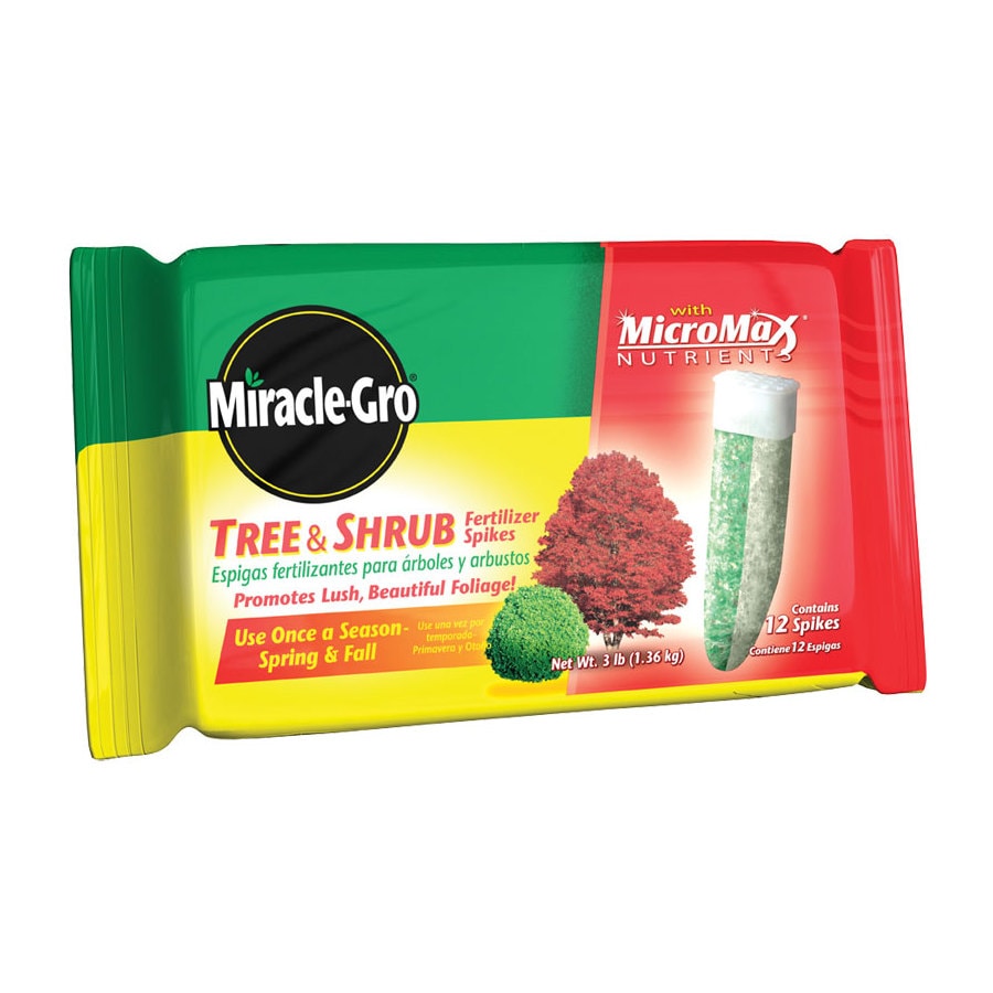 Miracle-Gro 100386 12-Count 15-5-10 NPK Tree and Shrub Food Spikes