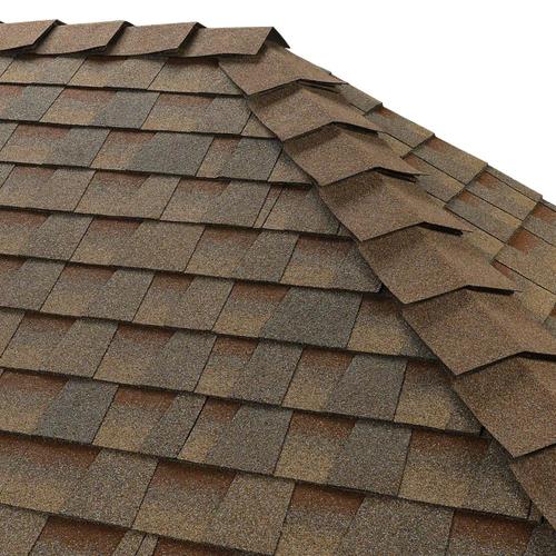 GAF Ridglass 31-lin ft Copper Canyon Hip and Ridge Roof Shingles in the ...