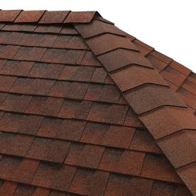Red Roof Shingles At Lowes Gaf Timbertex 20 Lin Ft Patriot Red Laminated Hip And Ridge Roof Shingles