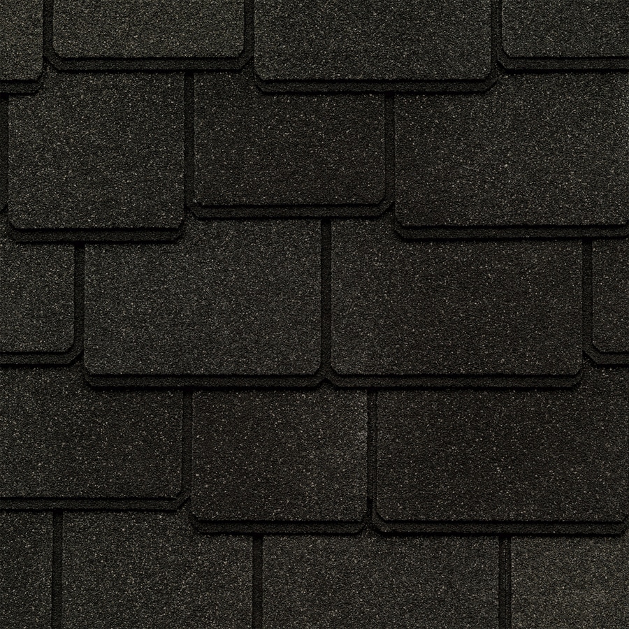 GAF Woodland 25-sq ft CANTERBURY BLACK Laminated Architectural Roof ...