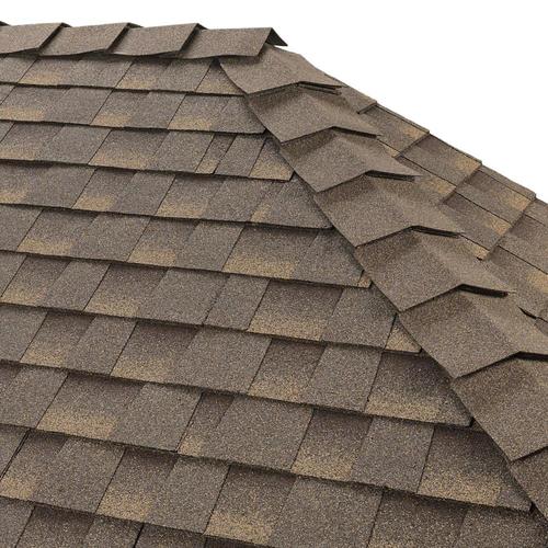 GAF Ridglass 31lin ft Cool Barkwood Hip and Ridge Roof Shingles in the