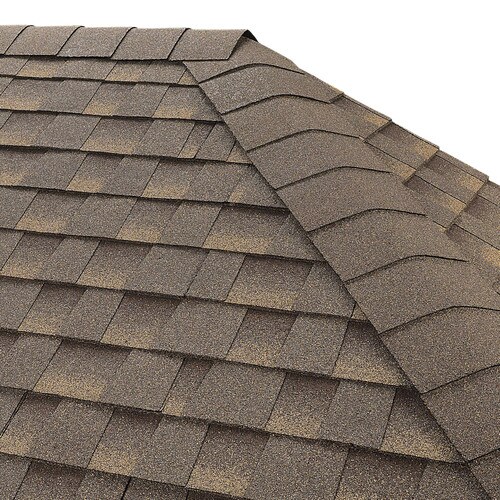 GAF Seal-A-Ridge 25-lin ft Cool Barkwood Hip and Ridge Roof Shingles in ...