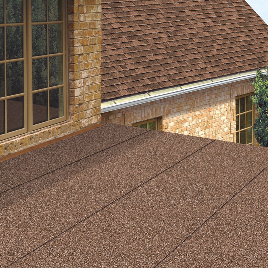 GAF Liberty 3.28-ft W x 34-ft L 100-sq ft Hickory Roll Roofing in the ...