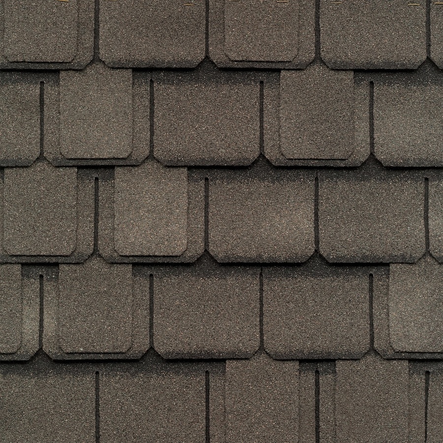 GAF Camelot 14.286-sq ft Aged Oak Laminated Architectural Roof Shingles ...