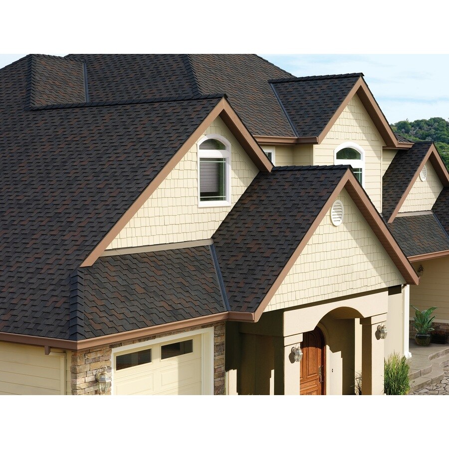 GAF Grand Canyon 16.667-sq ft Black Oak Laminated Architectural Roof ...